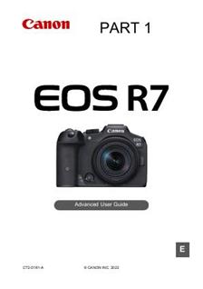 Canon EOS R7 manual. Camera Instructions.